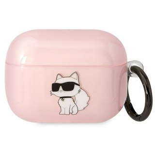 Etui Karl Lagerfeld KLAPHNCHTCP Apple AirPods Pro różowy/pink Ikonik Choupette