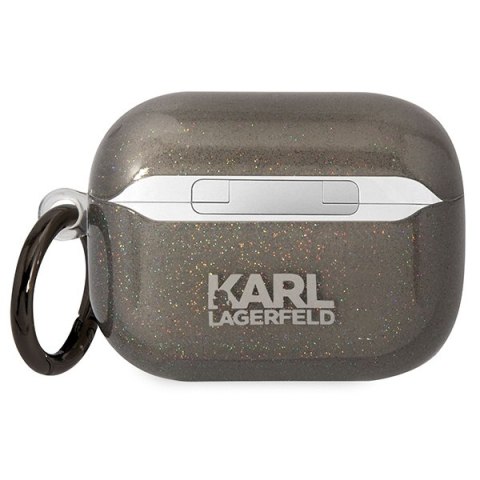 Etui na AirPods Pro Karl Lagerfeld KLAPHNKCTGK czarne Glitter