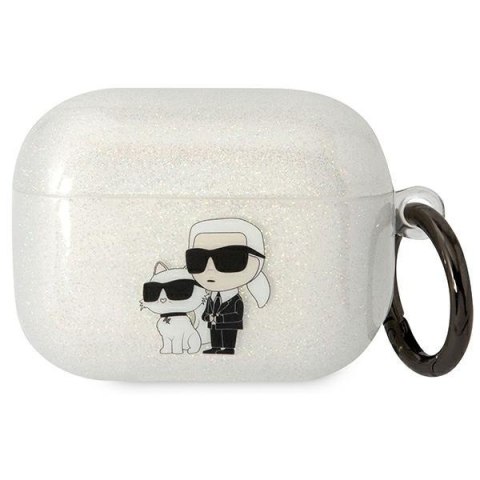 Etui na AirPods Pro Karl Lagerfeld KLAPHNKCTGT transparentne Glitter