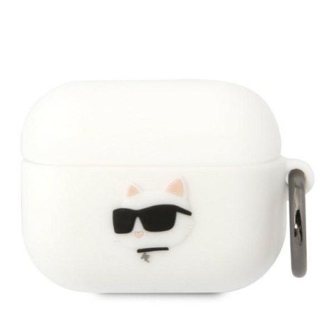 Etui na AirPods Pro Karl Lagerfeld 3D Choupette Silicone Białe