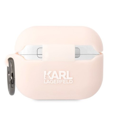 Etui na AirPods Pro Karl Lagerfeld Choupette 3D różowe silikonowe