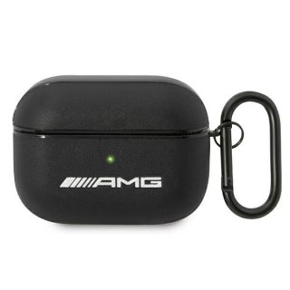 Etui Mercedes AMG AMAPSLWK Apple AirPods Pro cover czarny/black Leather