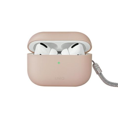 Etui Apple AirPods Pro 2 UNIQ Lino Silicone różowe - silikonowe etui