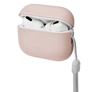 Etui Apple AirPods Pro 2 UNIQ Lino Silicone różowe - silikonowe etui