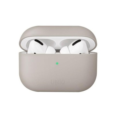 Etui na AirPods Pro UNIQ Lino Silicone beżowe - ochrona i styl