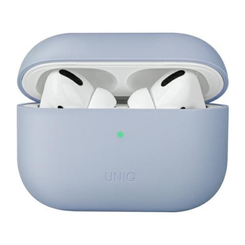 Etui Apple AirPods Pro UNIQ Lino Silicone błękitne - eleganckie i trwałe