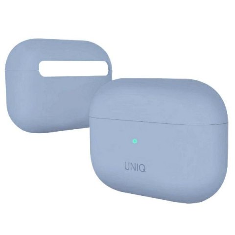 Etui Apple AirPods Pro UNIQ Lino Silicone błękitne - eleganckie i trwałe