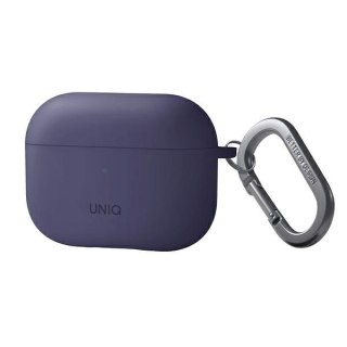 Etui UNIQ Nexo Apple AirPods Pro 2 + Ear Hooks Silicone purpurowy/fig purple