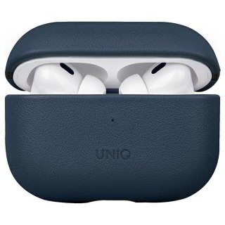 Etui Apple AirPods Pro 2 UNIQ Terra skórzane niebieskie - eleganckie akcesorium