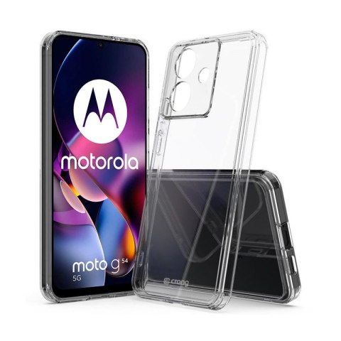 Etui Crong Crystal Shield Cover Motorola Moto G54 przezroczysty