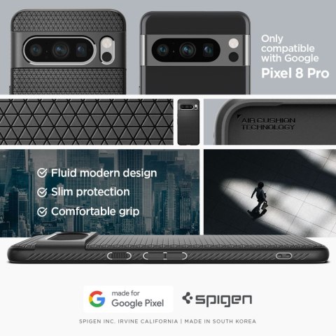 Etui Spigen Liquid Air Google Pixel 8 Pro Matte Black