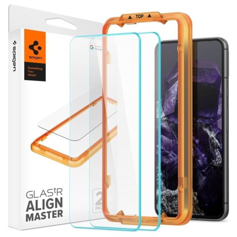 Szkło hartowane Spigen GLAS.tR AlignMaster Google Pixel 8 Clear [2 PACK]