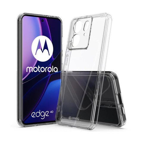 Etui Crong Crystal Shield Cover Motorola Edge 40 przezroczysty