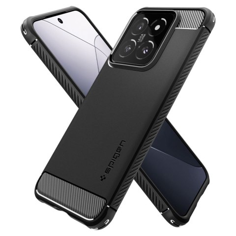 Etui na telefon Xiaomi 14 Spigen Rugged Pancerne Matte Czarne