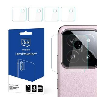 Szkło hybrydowe na obiektyw aparatu 3MK Lens Protect Xiaomi 14 [4 PACK]