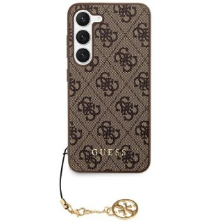 Etui na telefon Samsung Galaxy S24 Ultra Guess brązowe hardcase 4G