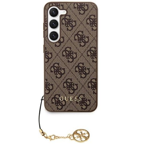 Etui na telefon Samsung Galaxy S24 Ultra Guess brązowe hardcase 4G