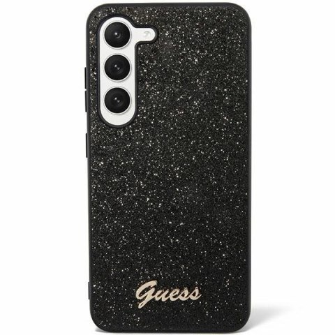 Etui na telefon Samsung Galaxy S24 Ultra Guess czarne Glitter Script