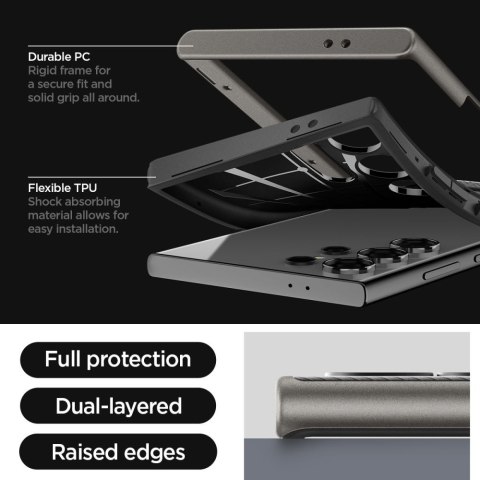 Etui na telefon Samsung Galaxy S24 Ultra Spigen Neo Hybrid Gunmetal