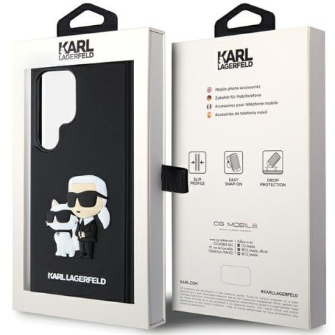 Etui na telefon Samsung Galaxy S24 Ultra Karl Lagerfeld czarne hardcase