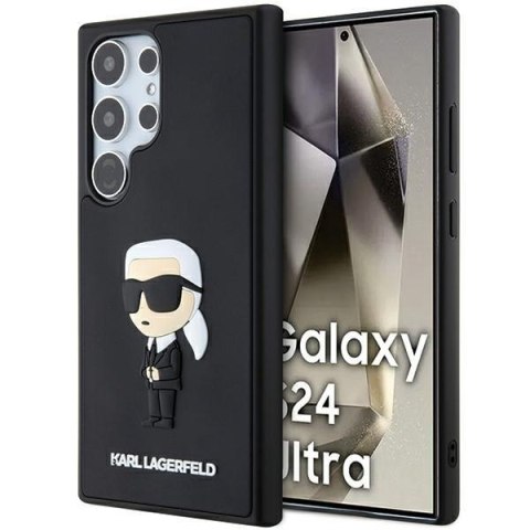 Etui na telefon Samsung Galaxy S24 Ultra Karl Lagerfeld 3D Rubber czarne