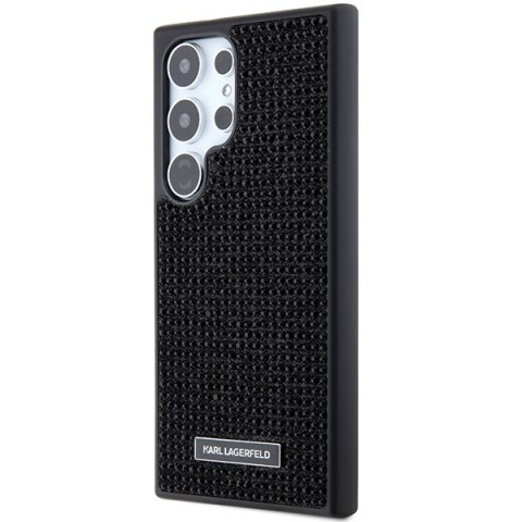 Etui Karl Lagerfeld KLHCS24LHDSPRK Samsung Galaxy S24 Ultra hardcase Rhinestone Metal Logo czarny/black