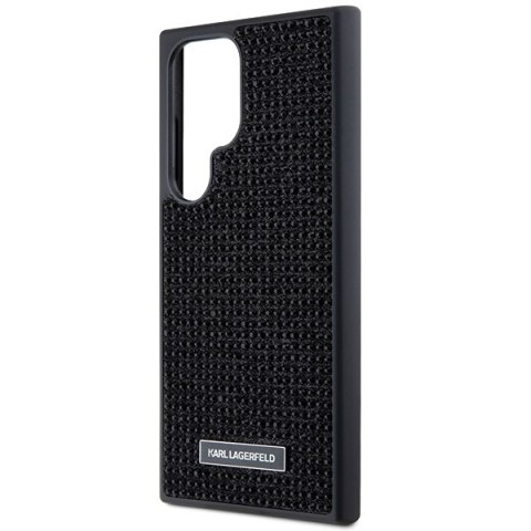 Etui Karl Lagerfeld KLHCS24LHDSPRK Samsung Galaxy S24 Ultra hardcase Rhinestone Metal Logo czarny/black