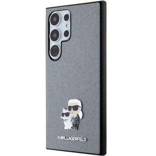 Etui na telefon Samsung Galaxy S24 Ultra Karl Lagerfeld Saffiano szare