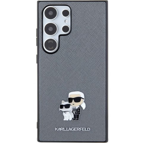 Etui na telefon Samsung Galaxy S24 Ultra Karl Lagerfeld Saffiano szare