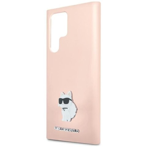 Etui na telefon Samsung Galaxy S24 Ultra Karl Lagerfeld Choupette różowe