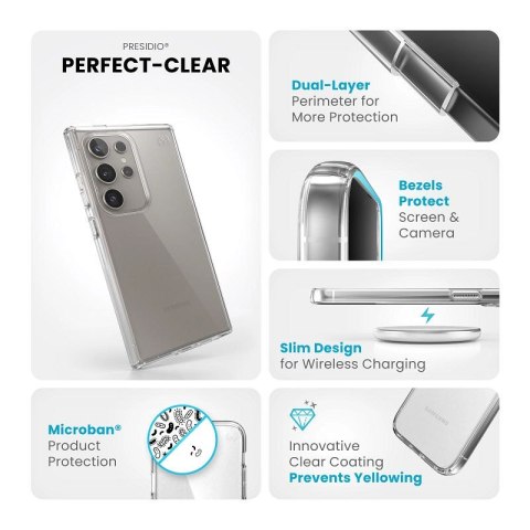 Etui na telefon Samsung Galaxy S24 Ultra Speck Presidio Perfect Przezroczyste