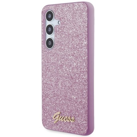 Etui na telefon Samsung Galaxy S24+ Plus Guess Glitter fioletowe