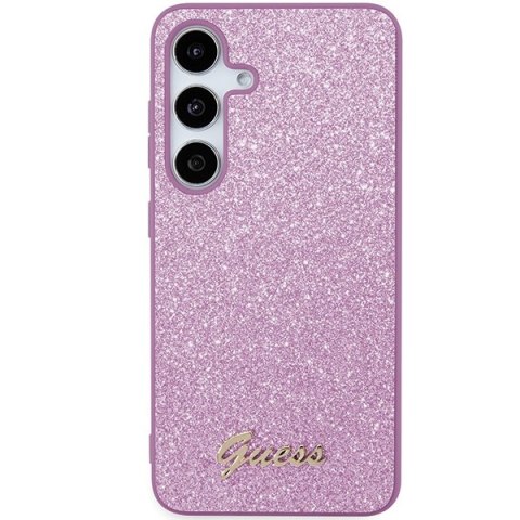 Etui na telefon Samsung Galaxy S24+ Plus Guess Glitter fioletowe