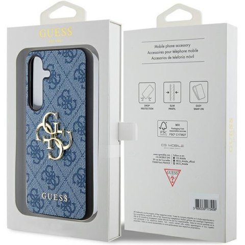 Etui na telefon Samsung Galaxy S24+ Plus Guess niebieskie hardcase 4G