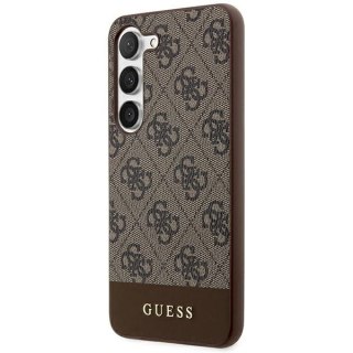 Etui na telefon Samsung Galaxy S24+ Plus Guess brązowe hardcase 4G