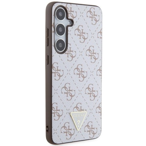 Etui na telefon Samsung Galaxy S24+ Plus Guess białe hardcase 4G Triangle