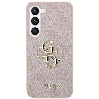 Etui na telefon Samsung Galaxy S24 Guess różowe hardcase z logo 4G