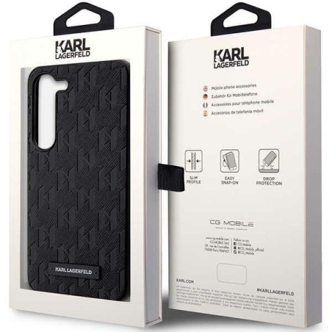 Etui na telefon Samsung Galaxy S24+ Karl Lagerfeld Saffiano czarne