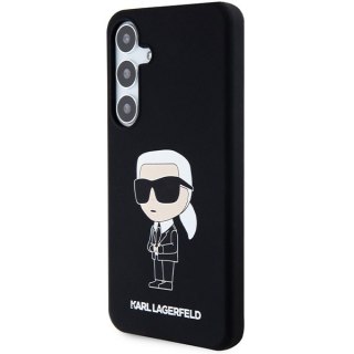 Etui na telefon Samsung Galaxy S24+ Karl Lagerfeld Ikonik czarne silikonowe