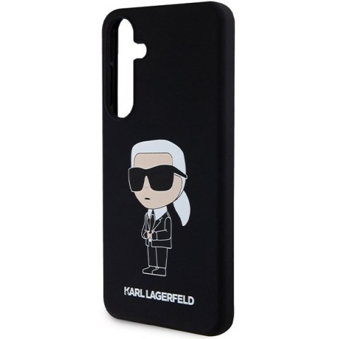 Etui na telefon Samsung Galaxy S24+ Karl Lagerfeld Ikonik czarne silikonowe