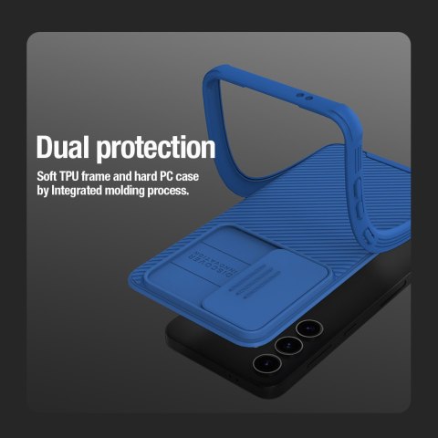 Etui na telefon Samsung Galaxy S24+ Plus Nillkin CamShield Pro niebieskie