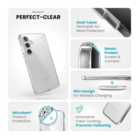 Etui na telefon Samsung Galaxy S24+ Plus Speck Presidio Perfect Przezroczyste