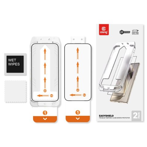 Szkło hartowane do Samsung Galaxy S24+ Crong EasyShield 2 PACK