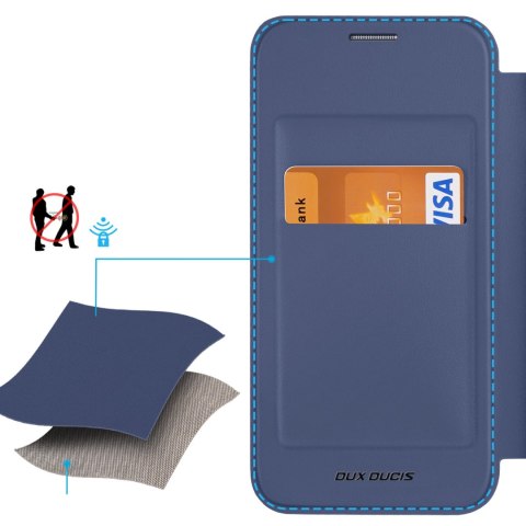 Etui na telefon Samsung Galaxy S24 Ultra Dux Ducis Skin X Pro niebieskie