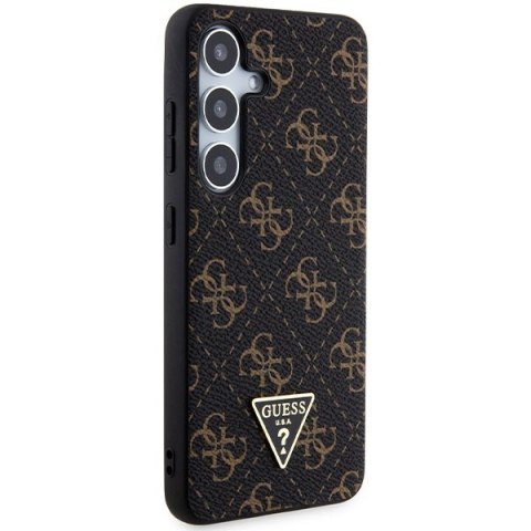 Etui na telefon Samsung Galaxy S24 Guess czarne hardcase 4G Triangle