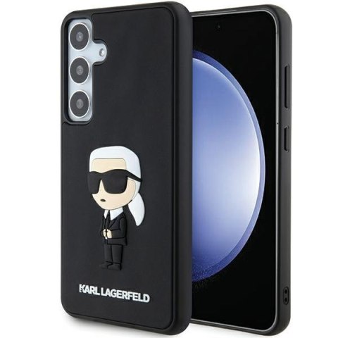 Etui na telefon Samsung Galaxy S24 Karl Lagerfeld 3D Rubber Ikonik czarne