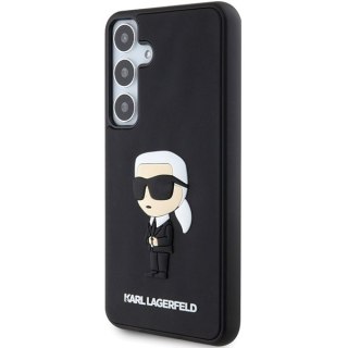 Etui na telefon Samsung Galaxy S24 Karl Lagerfeld 3D Rubber Ikonik czarne