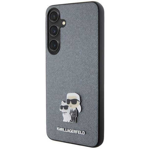 Etui na telefon Samsung Galaxy S24 Karl Lagerfeld Saffiano szare