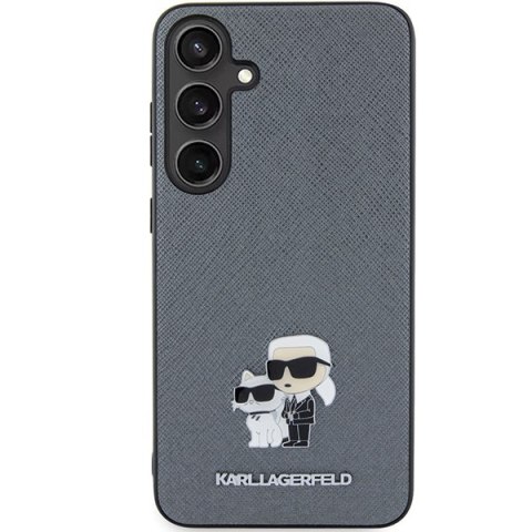 Etui na telefon Samsung Galaxy S24 Karl Lagerfeld Saffiano szare