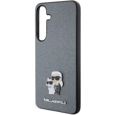 Etui na telefon Samsung Galaxy S24 Karl Lagerfeld Saffiano szare